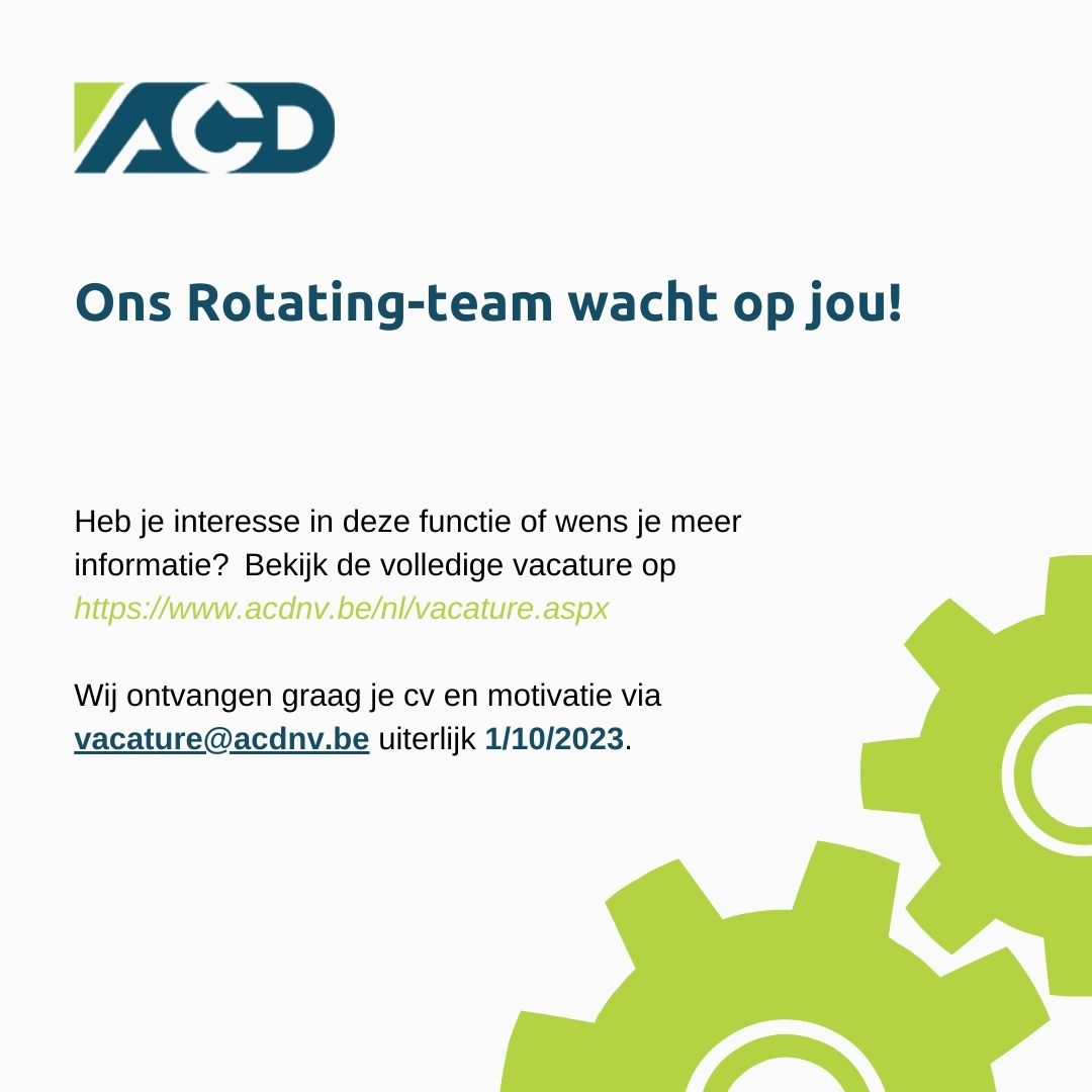 Ons Rotating-team wacht op jou!