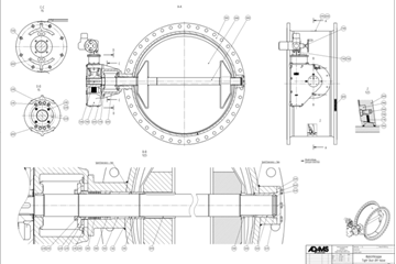 Piping & Construction: Plaatsen klep DN1200 uitgang turbine