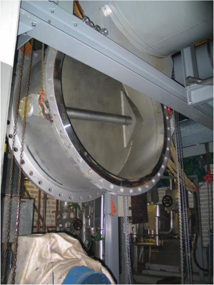 Plaatsing vlinderklep stoomturbine condensor