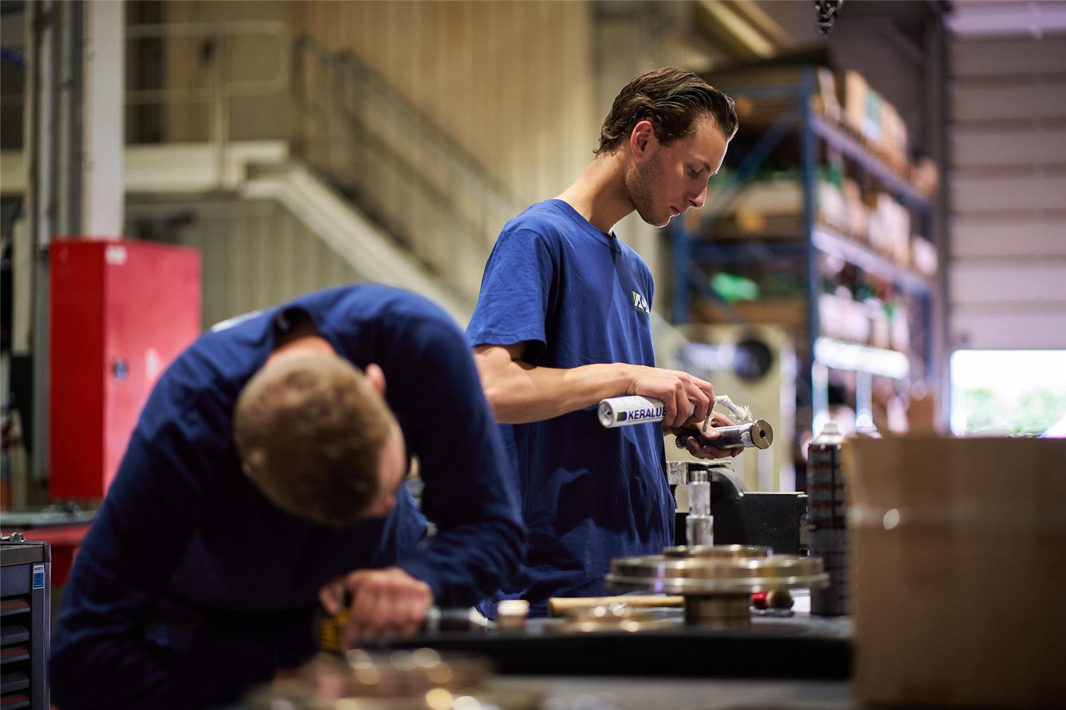 Ploeg Rotating aan het werk